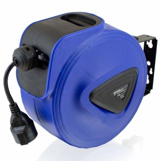 Przedłużacz bębnowy 15m automatyczny zwijak 230v na ścianę warsztat