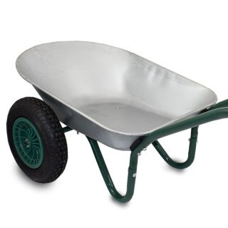 Taczka 100l stal ocynkowana koło pneumatyczne 40cm udźwig 150kg lekka 12kg