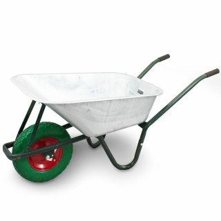 Taczka budowlana 100l 250kg z kołem pu 40cm stalowa misa lekka