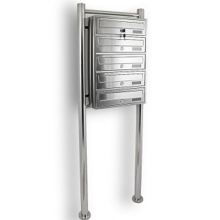 Skrzynka lokatorska 5 euro stal nierdzewna stojak na listy zamek