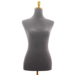 Manekin krawiecki damski szary welurowy regulowany lekki butik stabilny