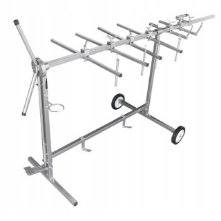 Stojak lakierniczy obrotowy samochodowy 6 ramienny regulowany 220 cm