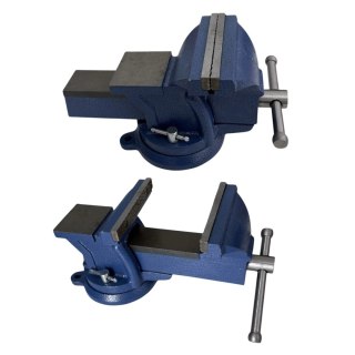 Imadło Obrotowe 125 mm z Kowadłem - Żeliwne, Warsztatowe, 9 kg
