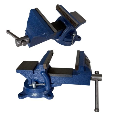 Imadło obrotowe 100 mm imadło warsztatowe żeliwne z kowadłem precyzyjne