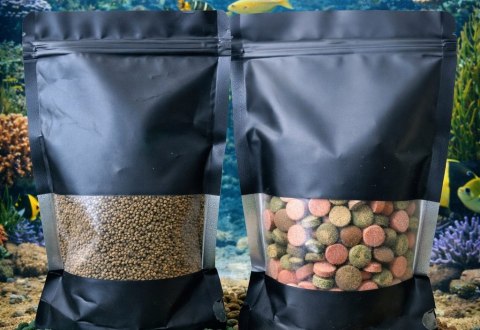 Kompletny zestaw pokarmu dla ryb akwariowych Granulat Tabletki Spirulina
