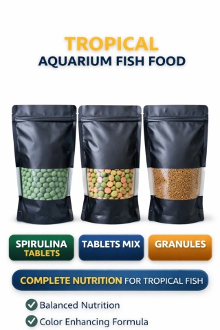 Pokarm dla ryb Spirulina Tabletki Granulat Kompletny zestaw XXL do akwarium