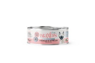 NAXOS CAT STERILIZED - wieprzowina i cielęcina - puszka dla kotów sterylizowanych 85g
